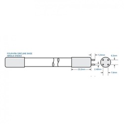 light Tech - E-505 65 Watt GHO843T5LCA / 4C Uv Lamba